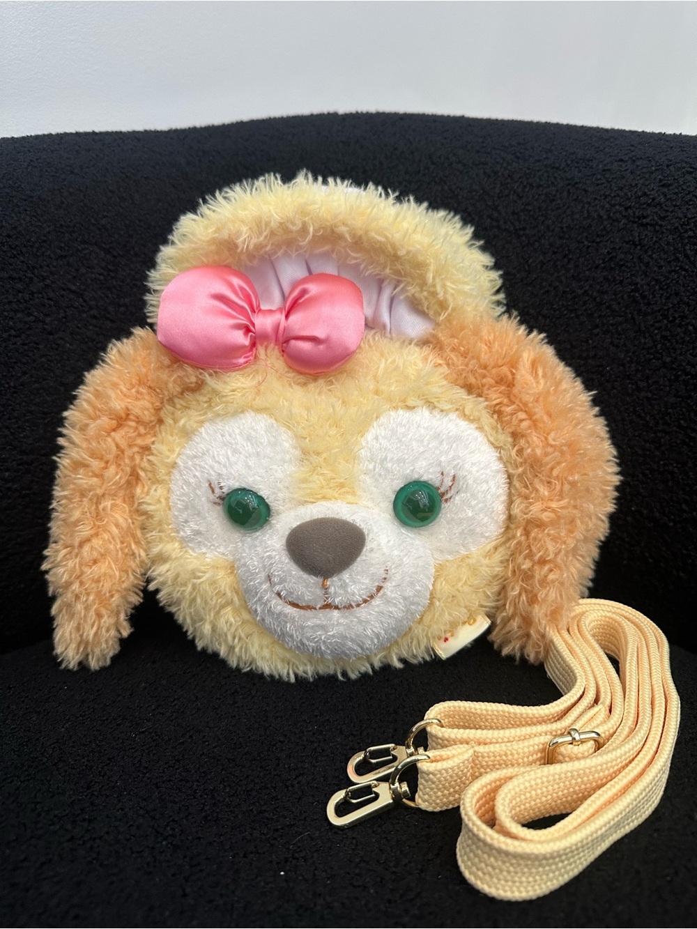 Hong Kong Disneyland CookieAnn Plush Face Crossbody Bag